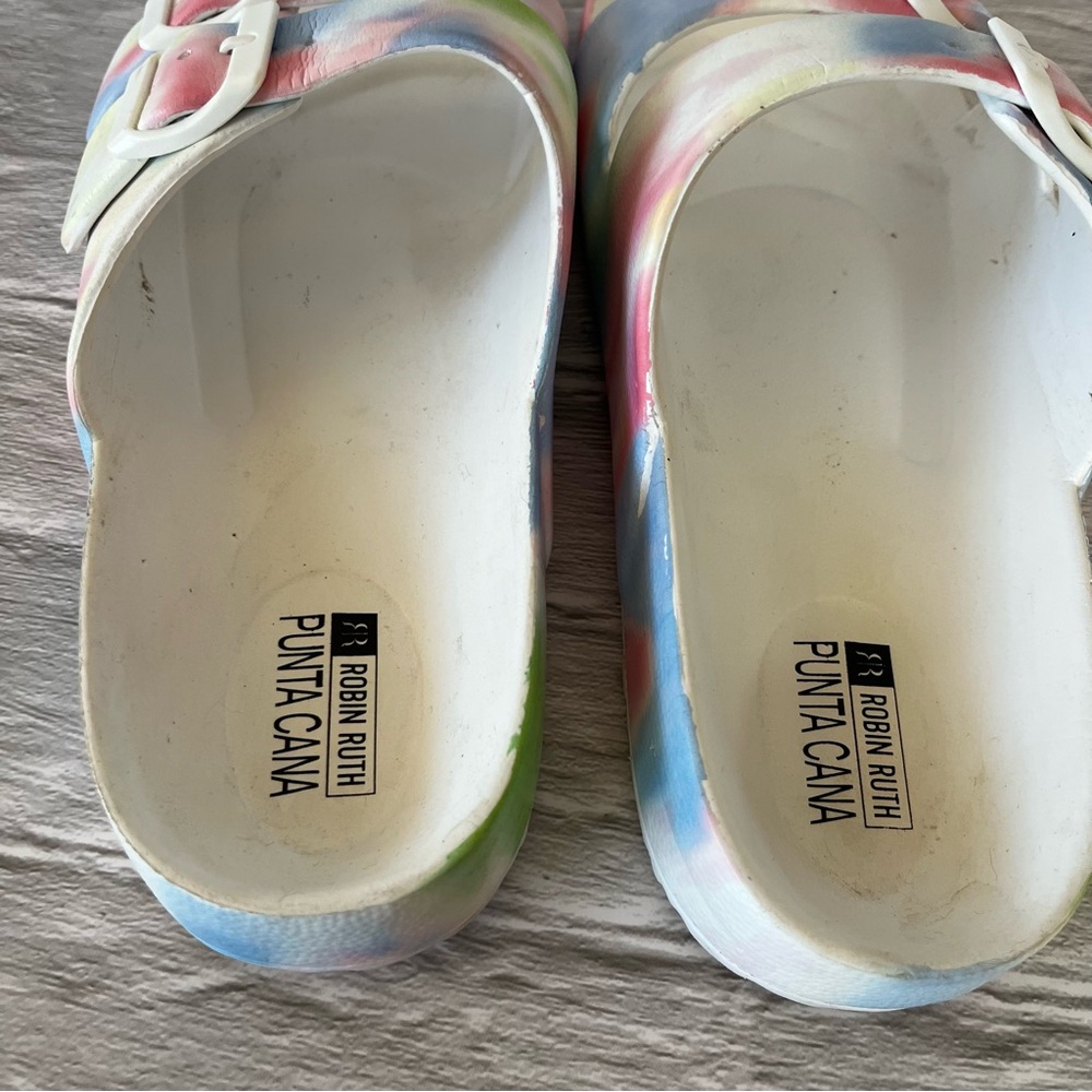 Robin Ruth Pastel Double Strap Slides - Picture 7 of 10